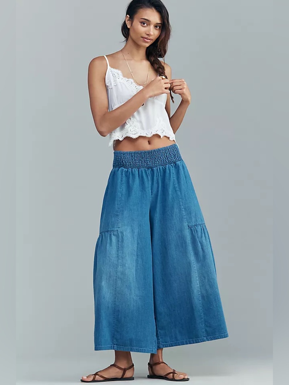 Anthropologie Pilcro Reese Wide-Leg Pull-On Jeans ~ Size / NWT - Picture 3 of 7